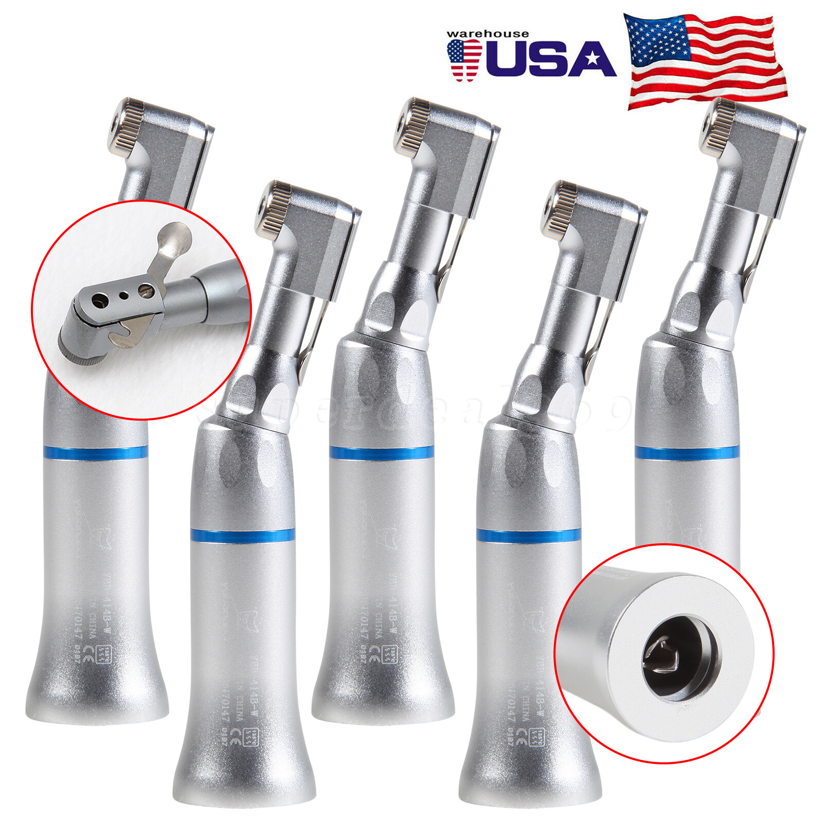 Dental Latch E-type Low low Speed Contra Angle Handpiece Fit NSK E-type Motor