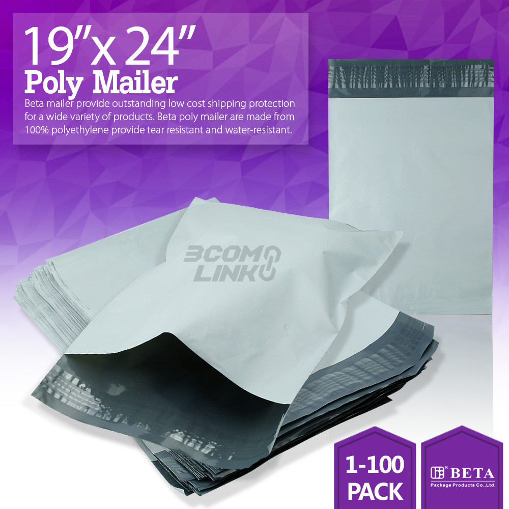 19″x24″ Poly Mailer Shipping Mailing Packaging Envelope Self Sealing Bags Light