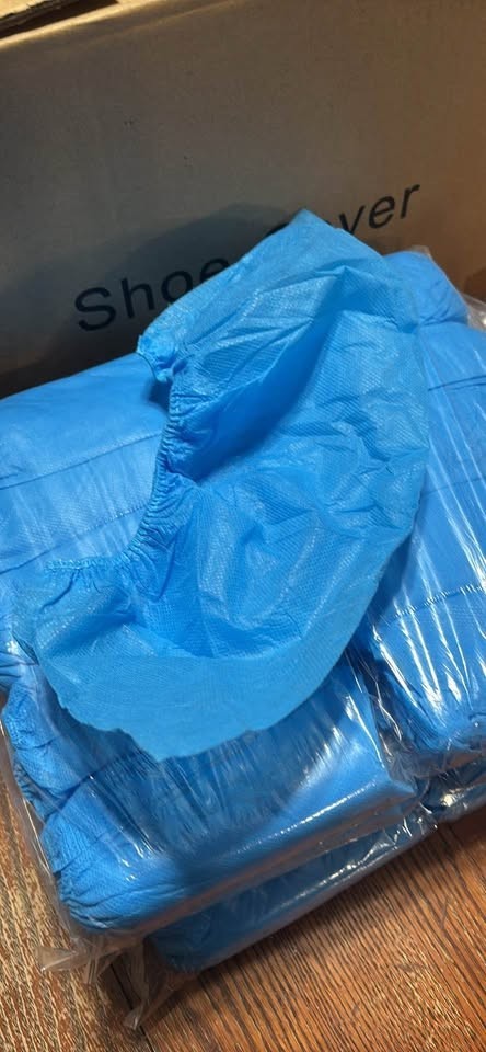 1000 pcs – Disposable Shoe Covers Large – Heavy Duty Non-Woven | Fits Men 11.5
