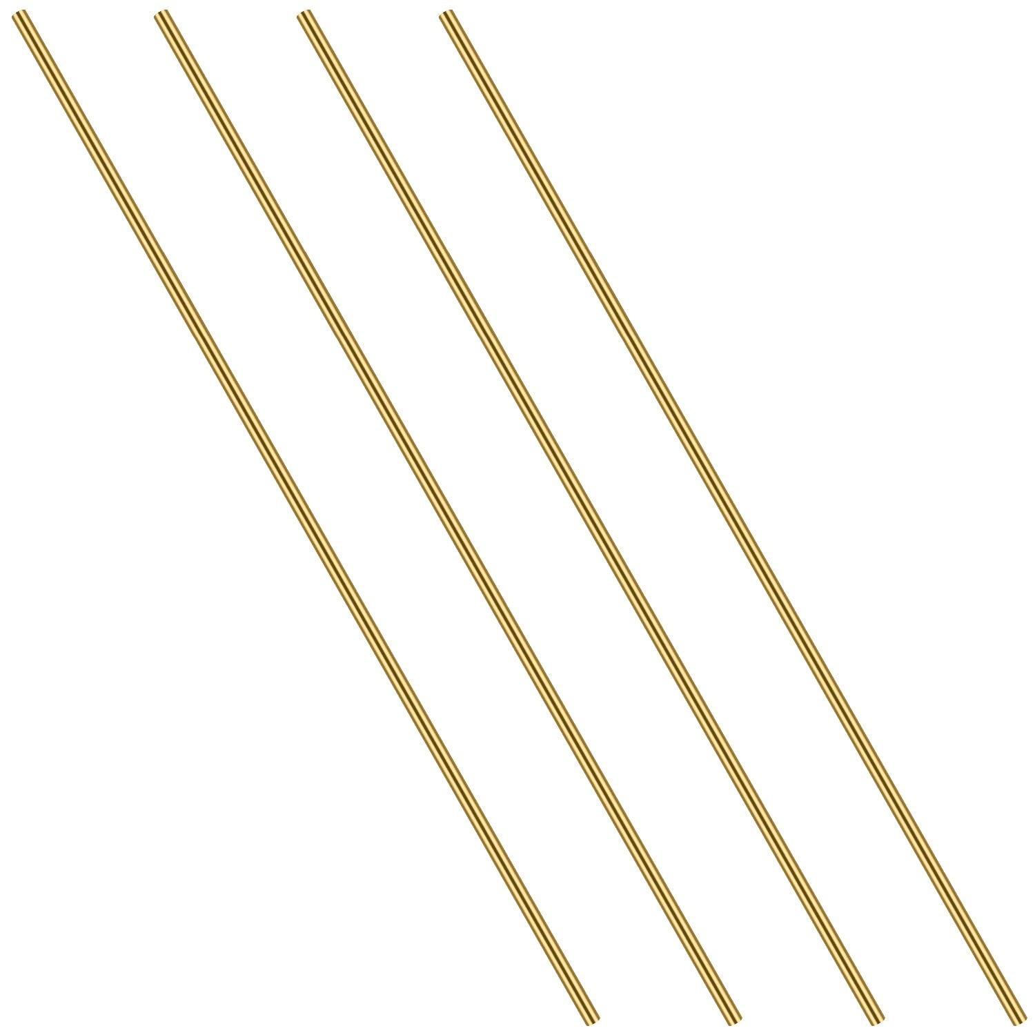 3/16 Inch Brass round Rod, 4PCS Brass round Rods Lathe Bar Stock, 3/16 Inch in