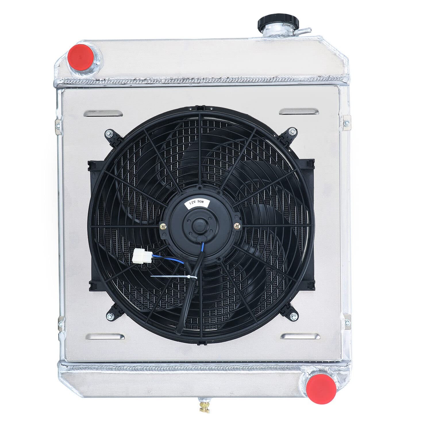 3 Row Radiator & Fan Shroud Kit 1960-1966 Chevy C10 C20 C30 K10 K20 Suburban L6