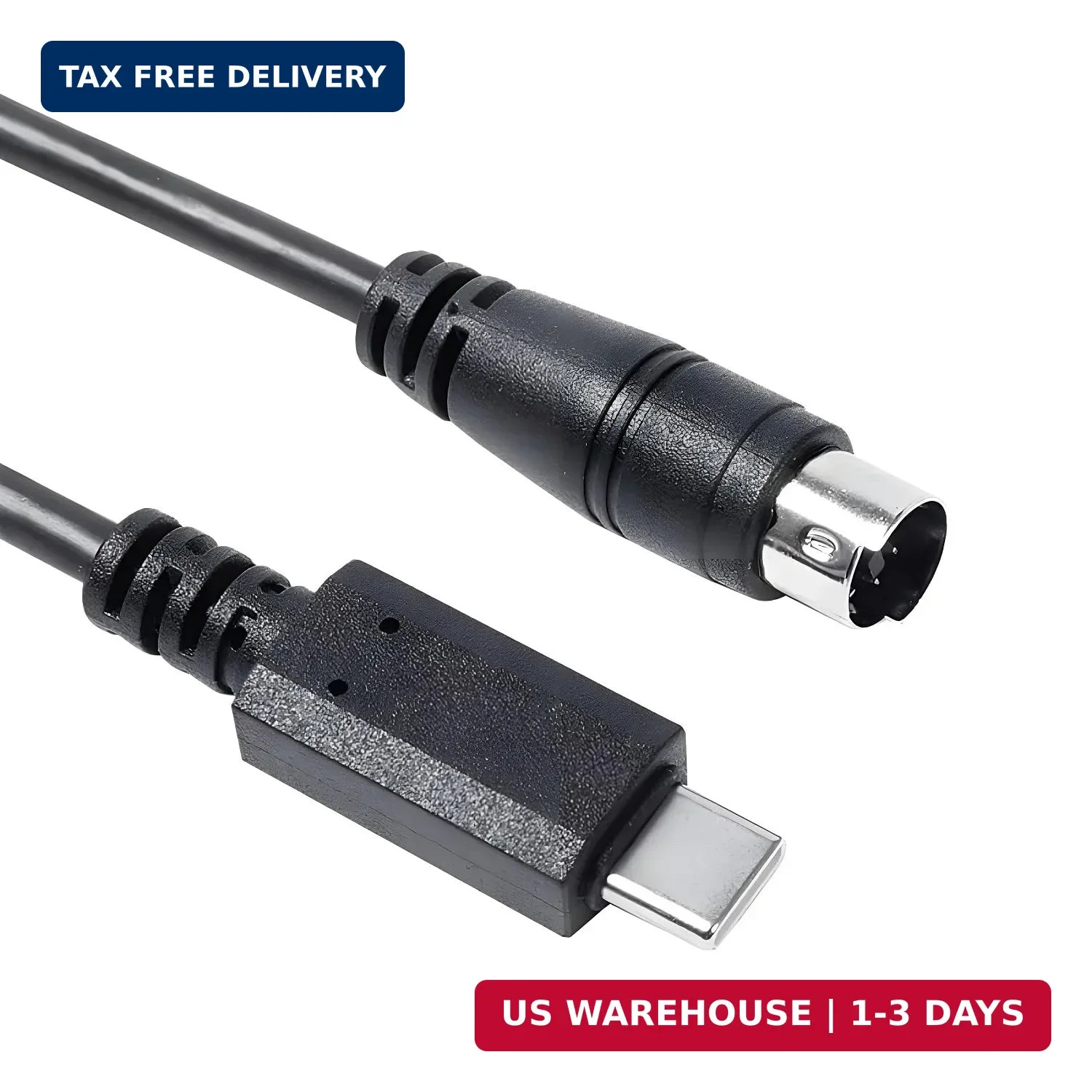 USB-C to Mini-Din 7 Pin Male Cable for IK Multimedia iRig Series, Compatible wit