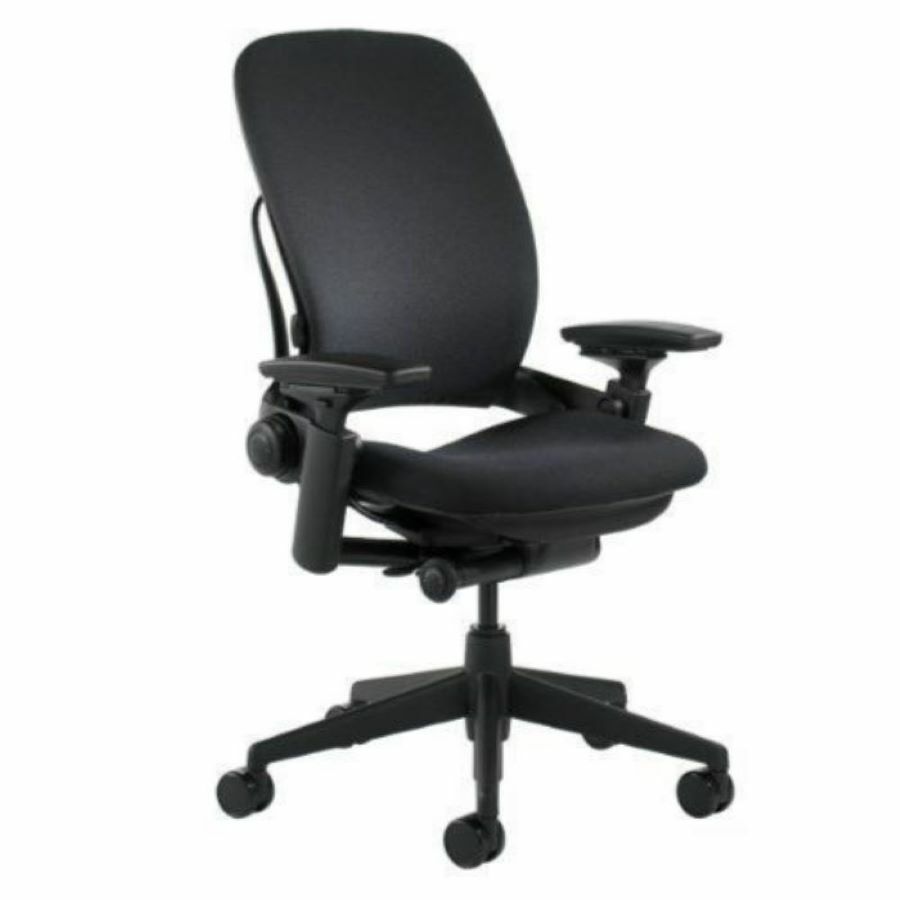 Steelcase Leap V2 Chair, Fully Loaded Black on Black