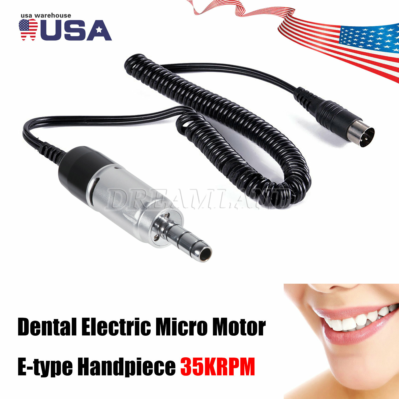Dental E-Type High Speed Electric Micro Motor Handpiece 35,000 RPM Sale!