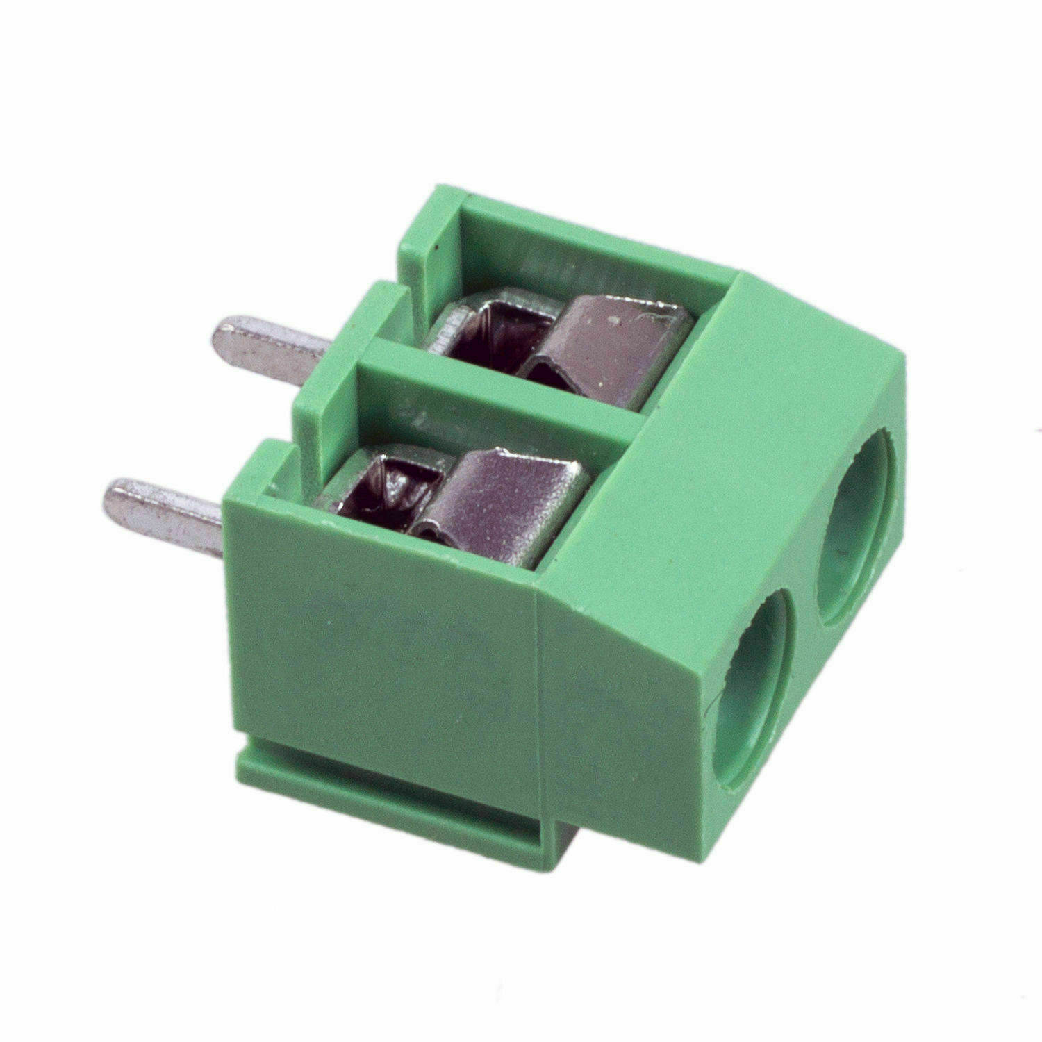 100Pcs 2-Pin Screw Terminal Block Connector 5.08mm PCB Mount Green KF301-2P 100X