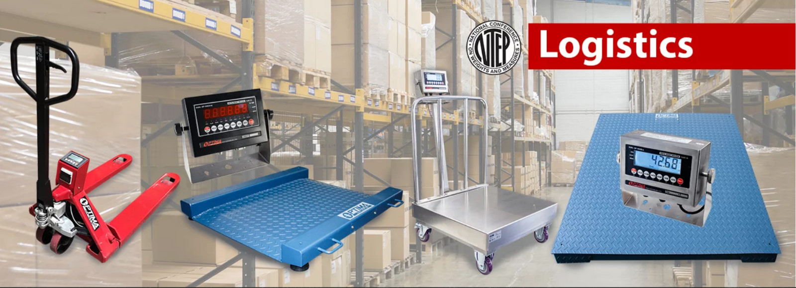 2,000 LB x 0.5 LB NTEP Optima 4′ x 4′ Floor, Pallet Scale