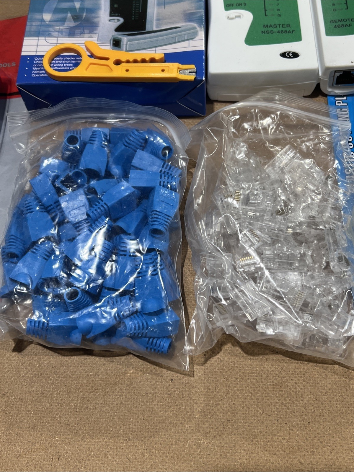 NEW RJ45 Pass Through Networking Crimp Tool Kit Cat5 Cat6 Network Crimping – SXD