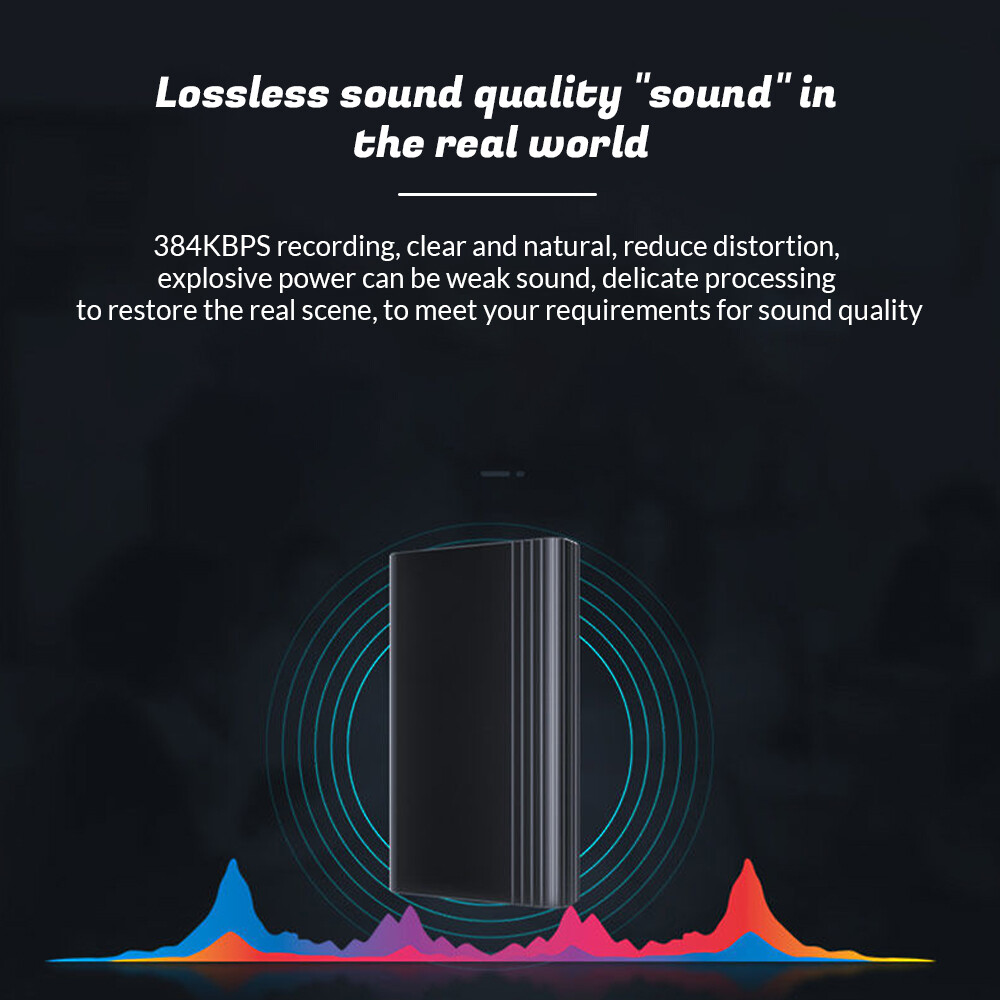 500 Hr Mini Small Voice Activated Recorder Magnetic 32G Audio MP3 Digital Device