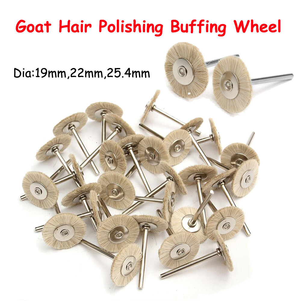 10pcs Dental Polishing Buffing Wheel Brusher 2.35mm Assorted for Rotary Tool