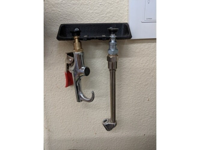 Wall Mounted Air Tool Quick Connect Attachments Holder Pneumatic Accessory Hang