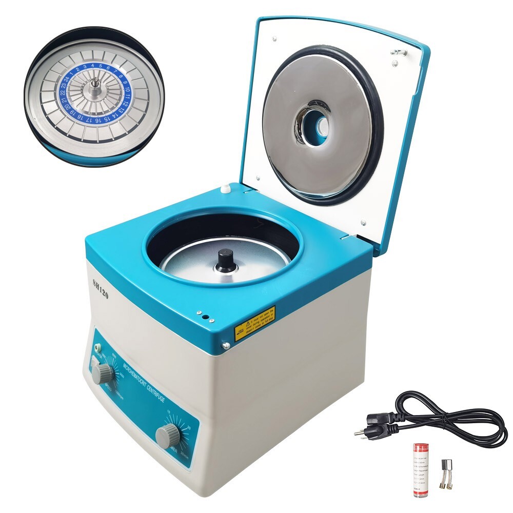Electric Medical Lab High-speed Centrifuge Microhematocrit Centrifuge 24 Tubes