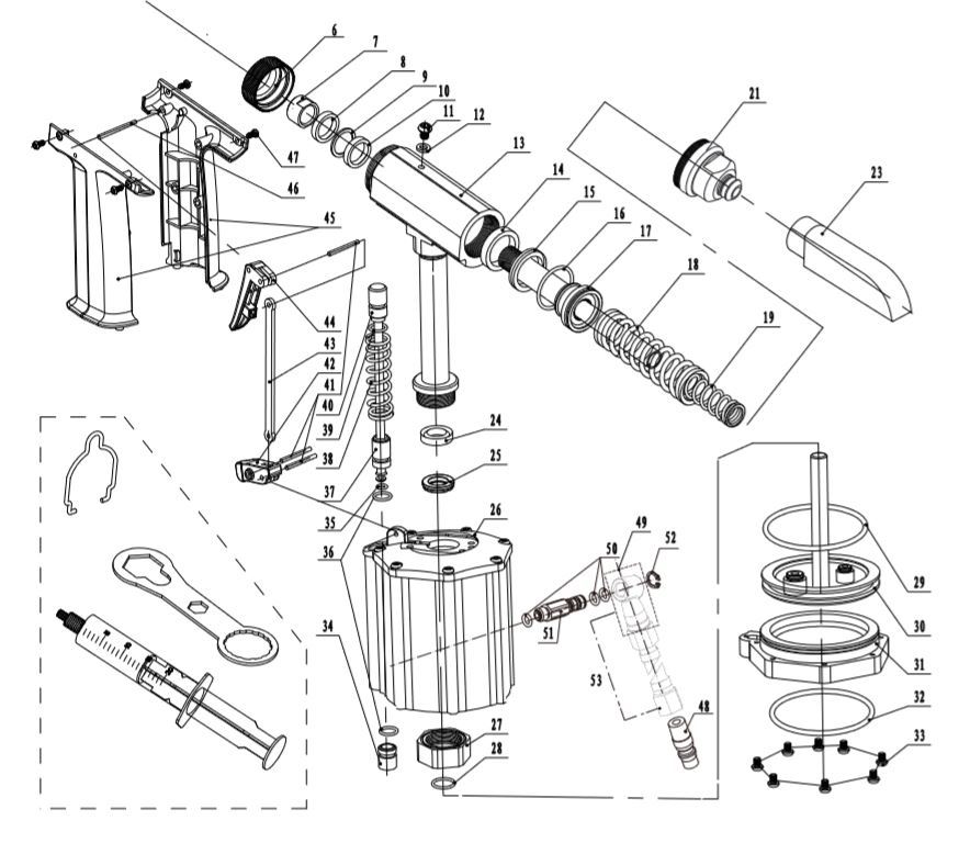 RAT640 Standard Truck Cab Kit (accepts Huck® Gun noses)