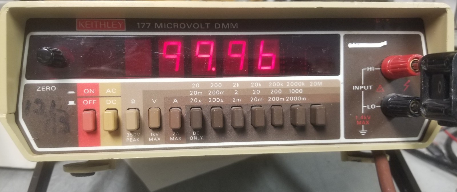 High Resolution Benchtop DMM CALIBRATED! Keithley 177 1 μV Microvoltmeter milliΩ