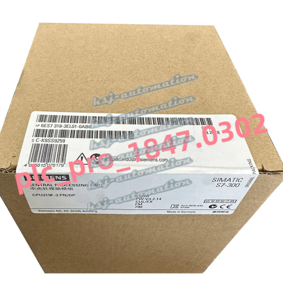 6ES7 318-3EL01-0AB0 1PCS New Siemens 6ES7318-3EL01-0AB0 CPU Module Fast ship