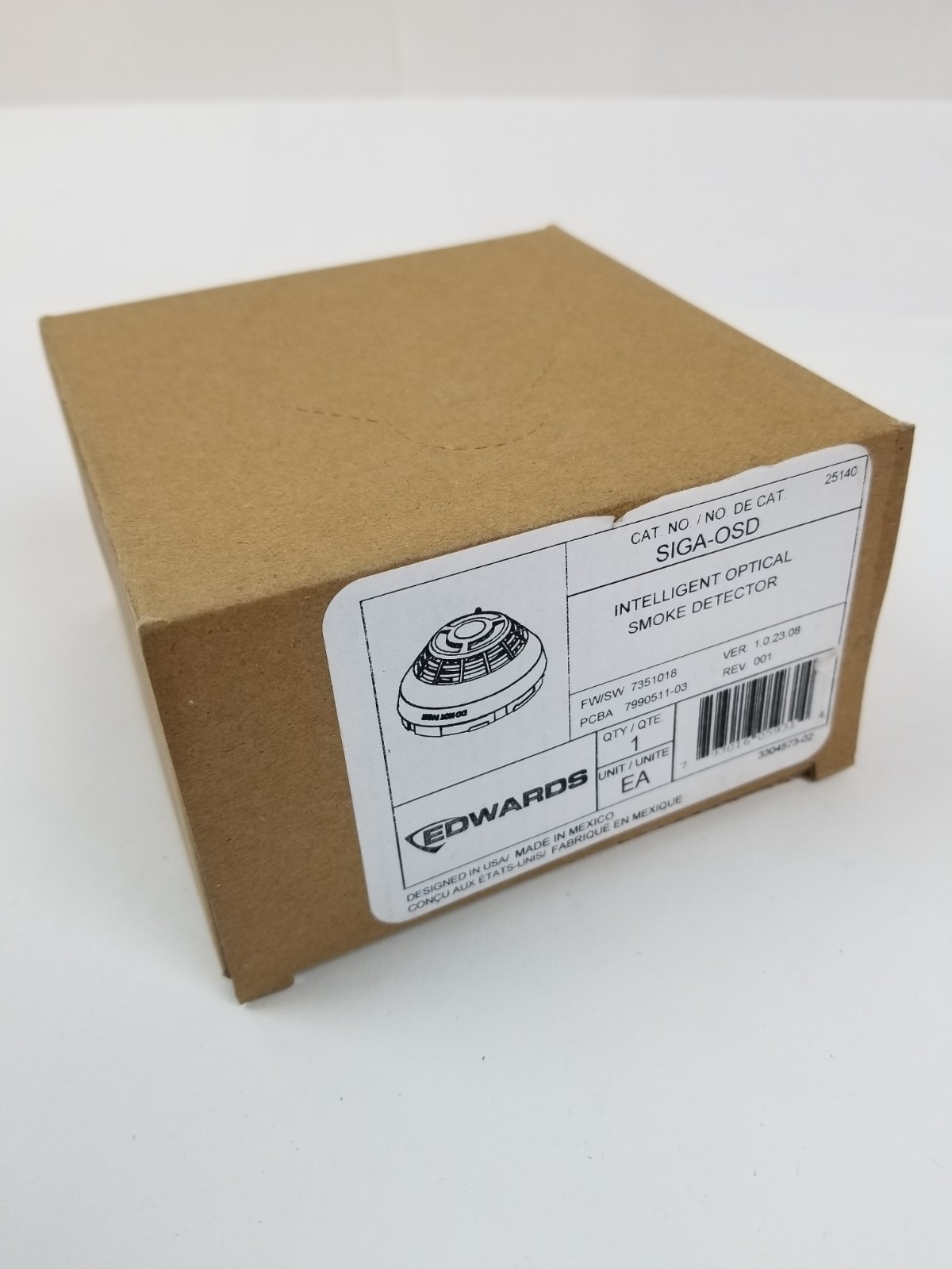 Edwards SIGA-OSD Optical Smoke Detector White NEW