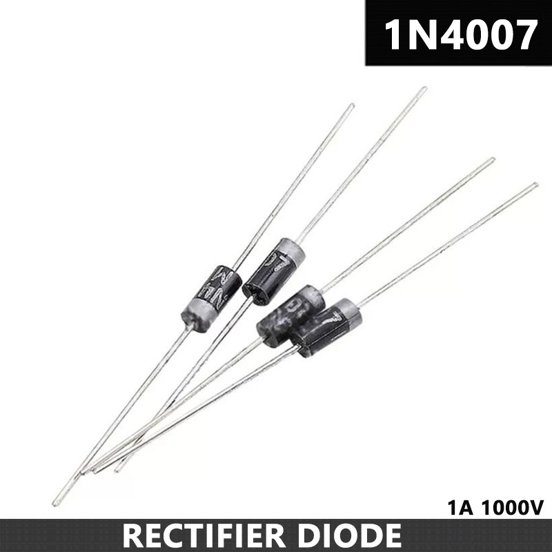 IN4007 Diode – Rectifier – 1A 1000V – DO-41 – 50/100/150/200/250/300pcs
