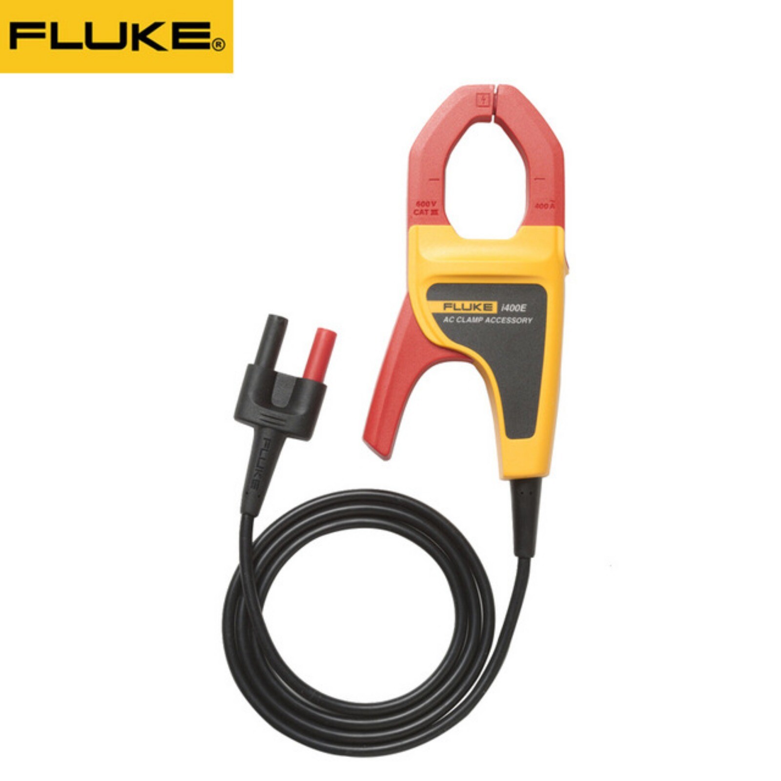 1PC New Fluke I400E 400A AC Current Clamp 4mm Banana Plug