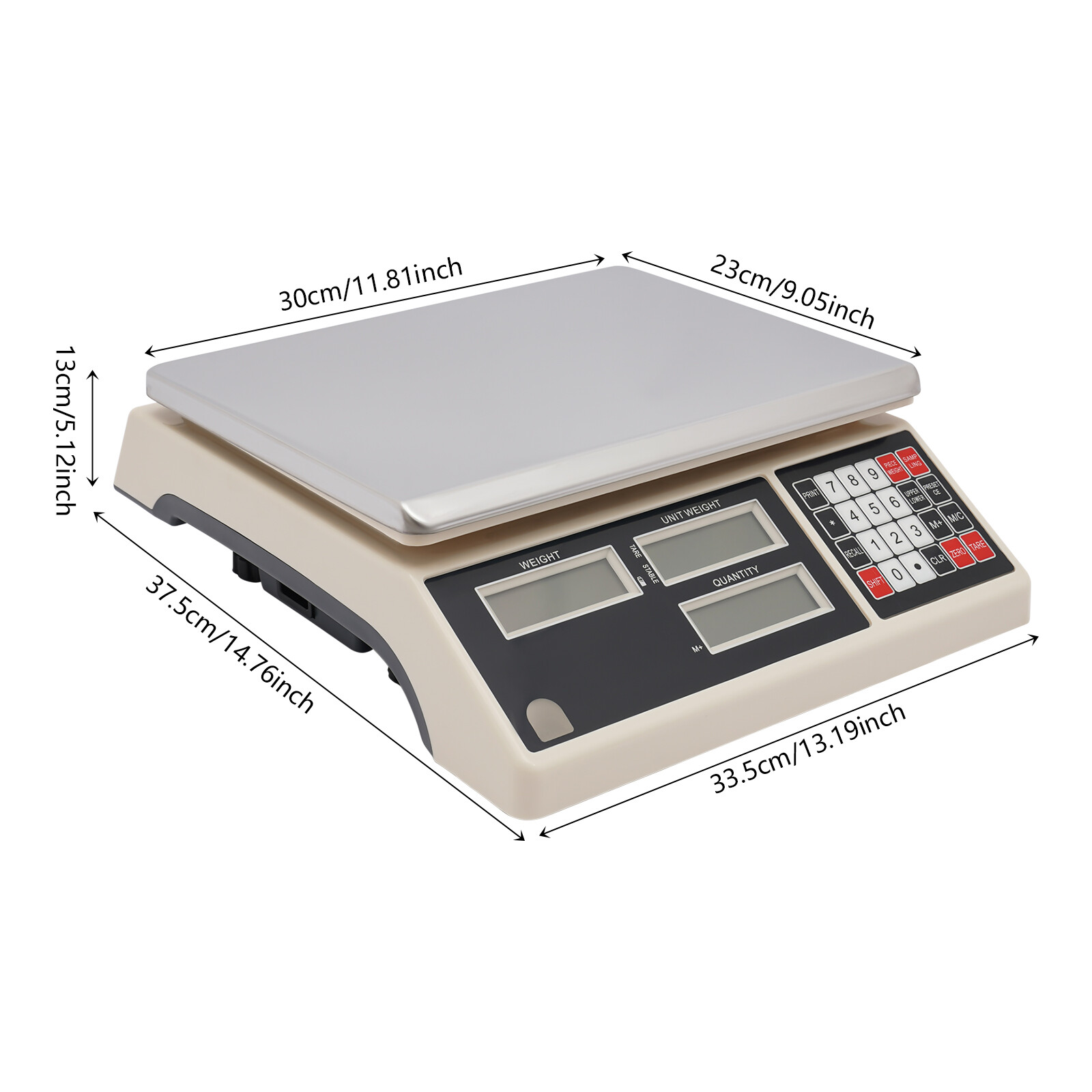 30kg High Precision Digital Counting Scale Industrial Weighing Scale LED Display