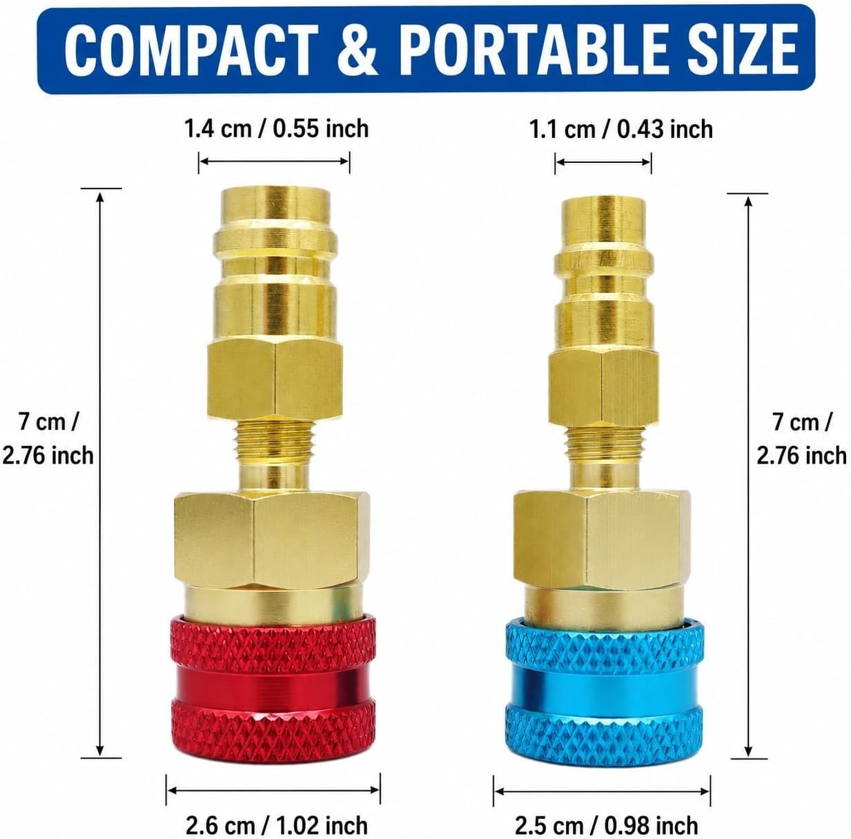 R1234yf Adapter & 1234yf Refrigerant Recharge Kit – R1234yf to R134a Adapter wit