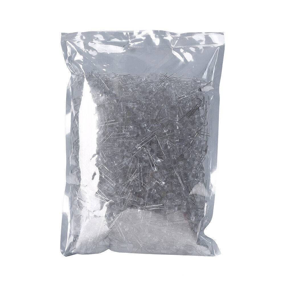 100/500/1000PCS 5mm LED Light Bulb Emitting Diode Small Night Lamp 20000 mcd