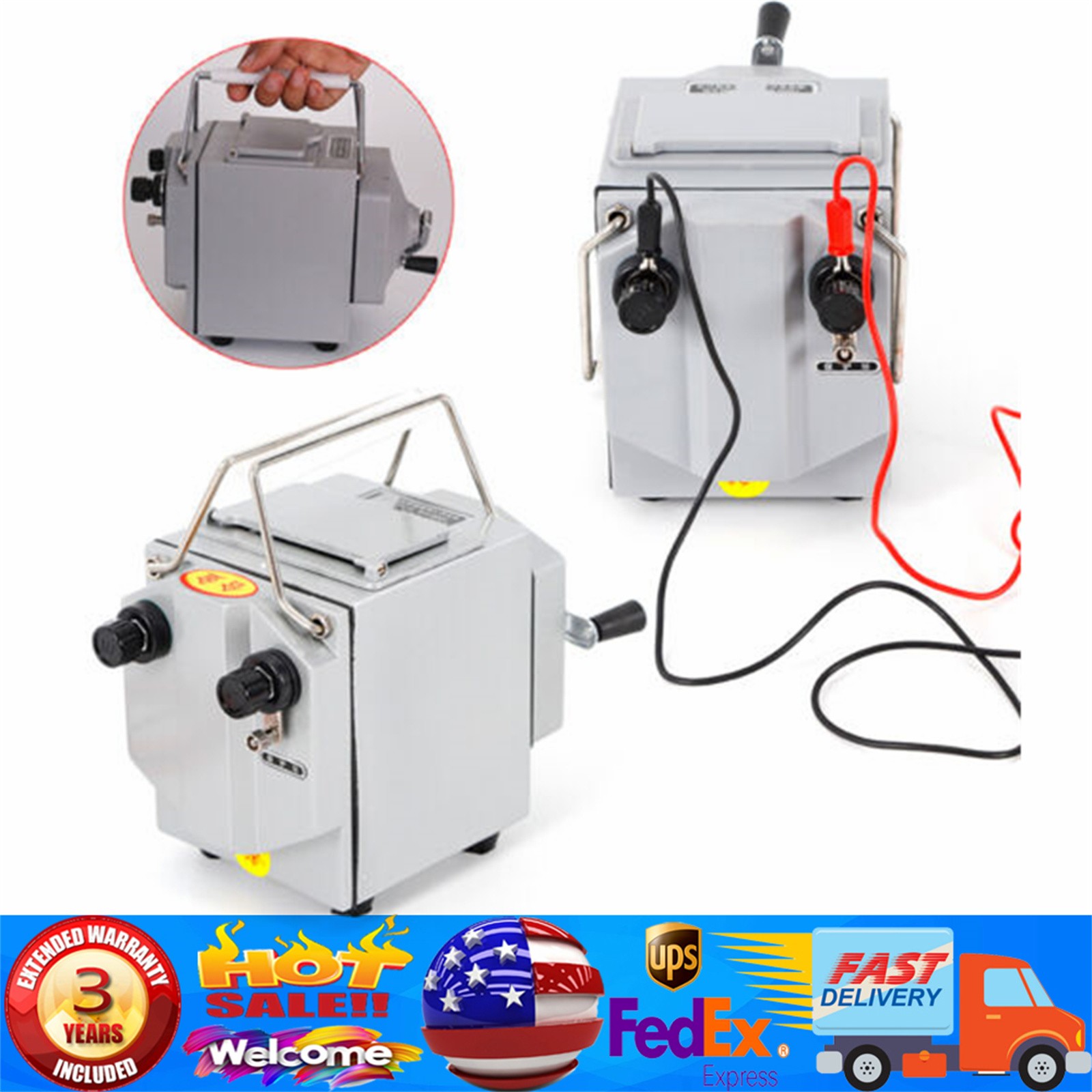 Megohmmeter 1000V Insulation Resistance Tester Hand Crank Megger 1000MΩ