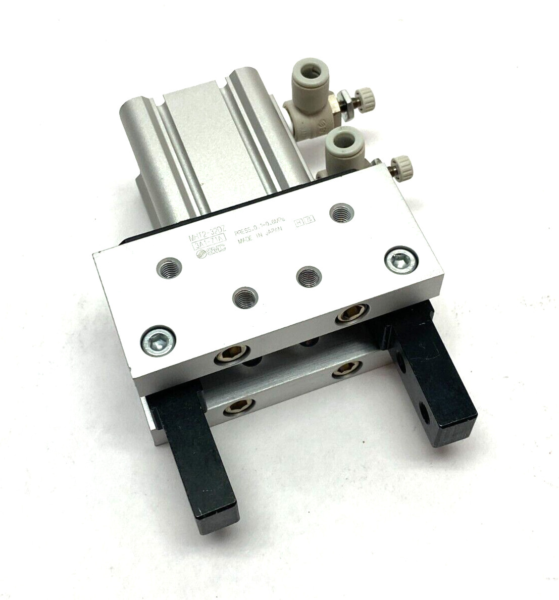 SMC MHT2-32DZ Pneumatic Toggle Gripper 2-Finger 32mm Bore 0.1~0.6MPa Press
