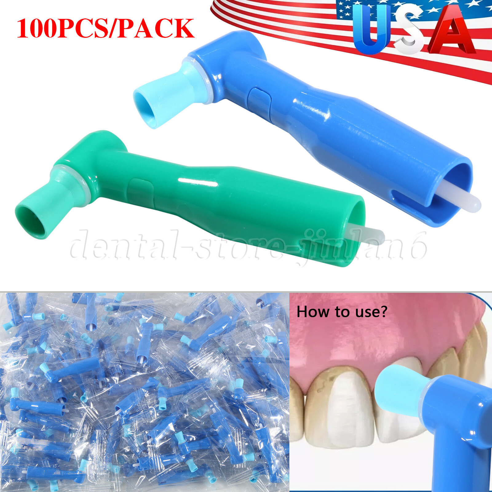 Dental Disposable Prophy Angles 100ct Soft or Firm Cup LatexFree Premium Quality