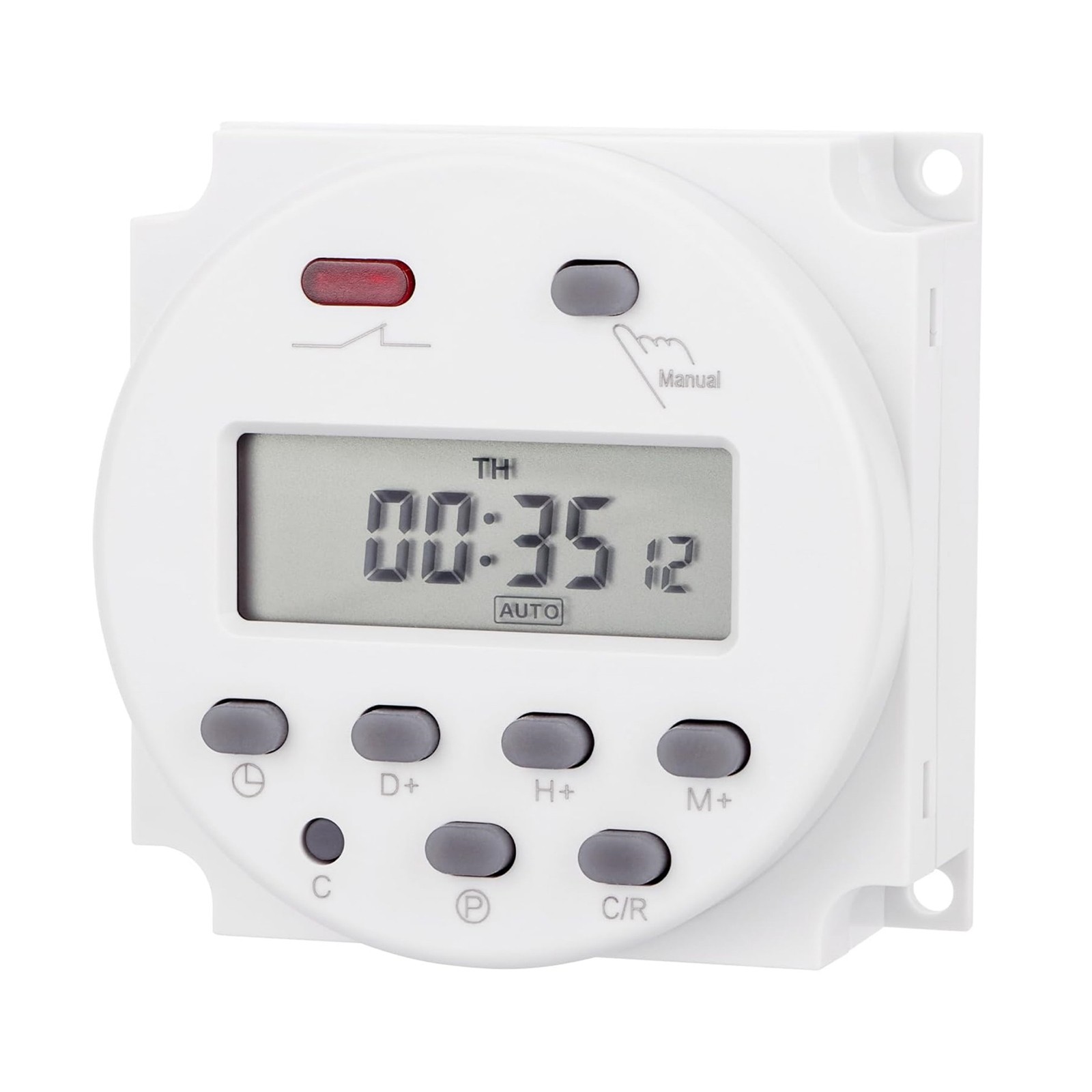 DC 12V Digital LCD Weekly Timer For Programmable Relay Switch 16A 17 On/Off