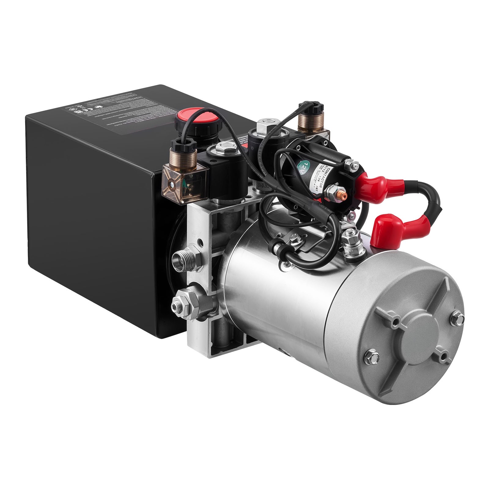 Uimoso 4 Quart Double Acting Hydraulic Pump Power Unit Pack DC 12V 22MPA SAE#6