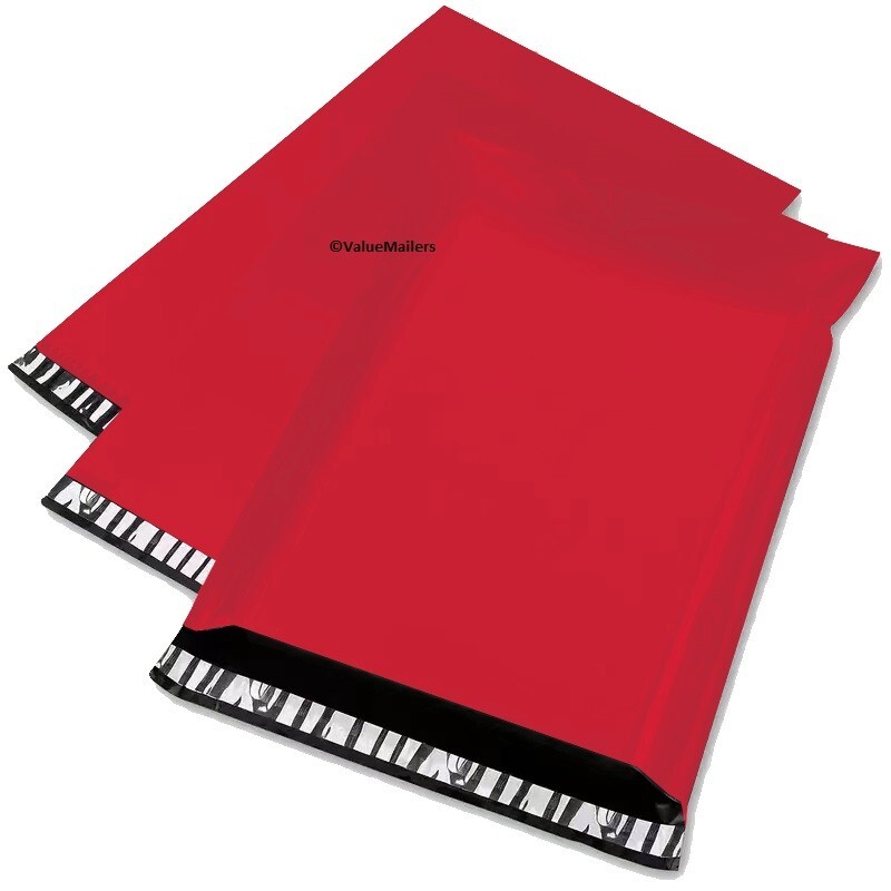 2000 10×13 RED Poly Bag Mailers Shipping Envelopes Boutique Bags 2.5 MIL Premium