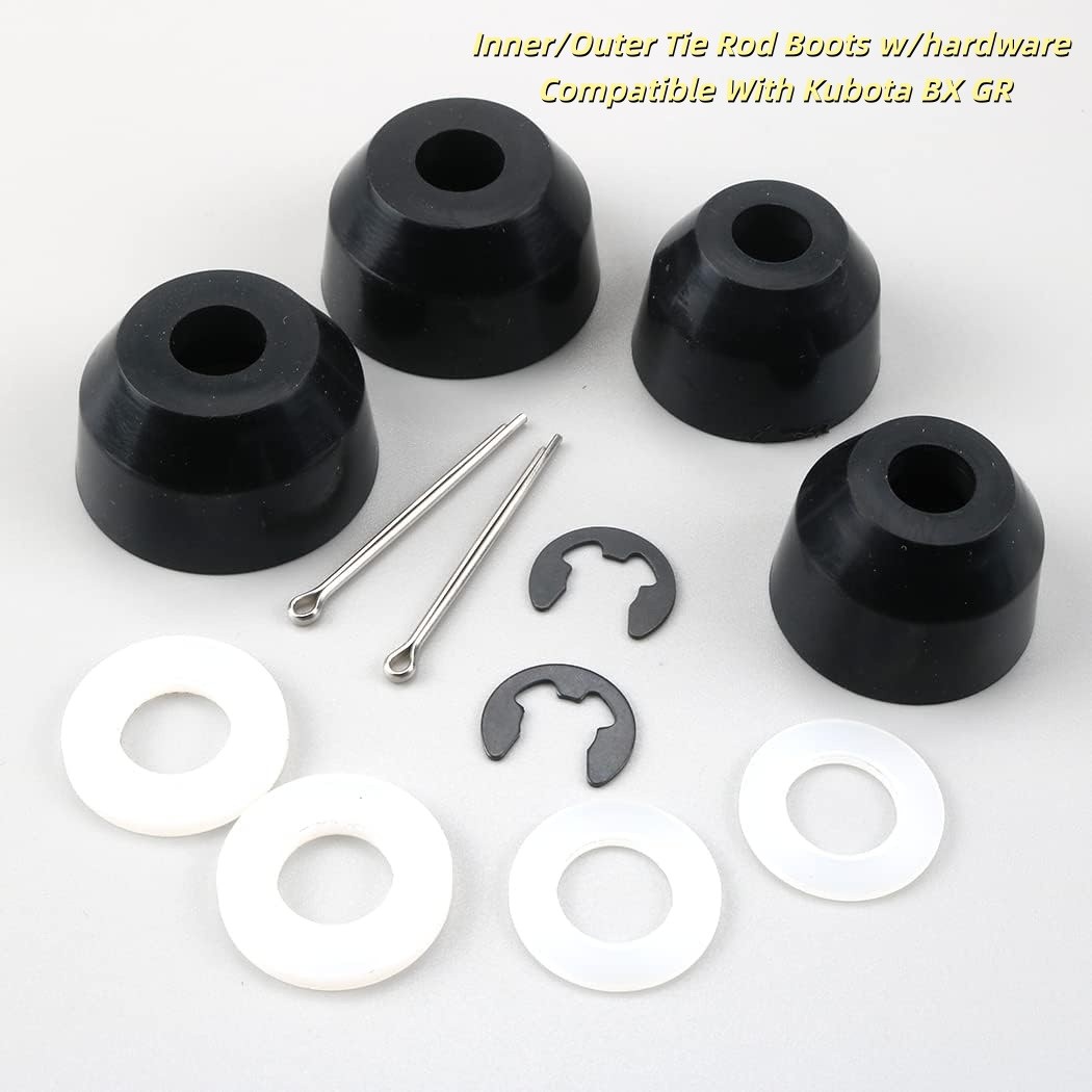 Inner/Outer Tie Rod Boots w/hardware Fits Kubota BX BX1850,GR GR2020G and more