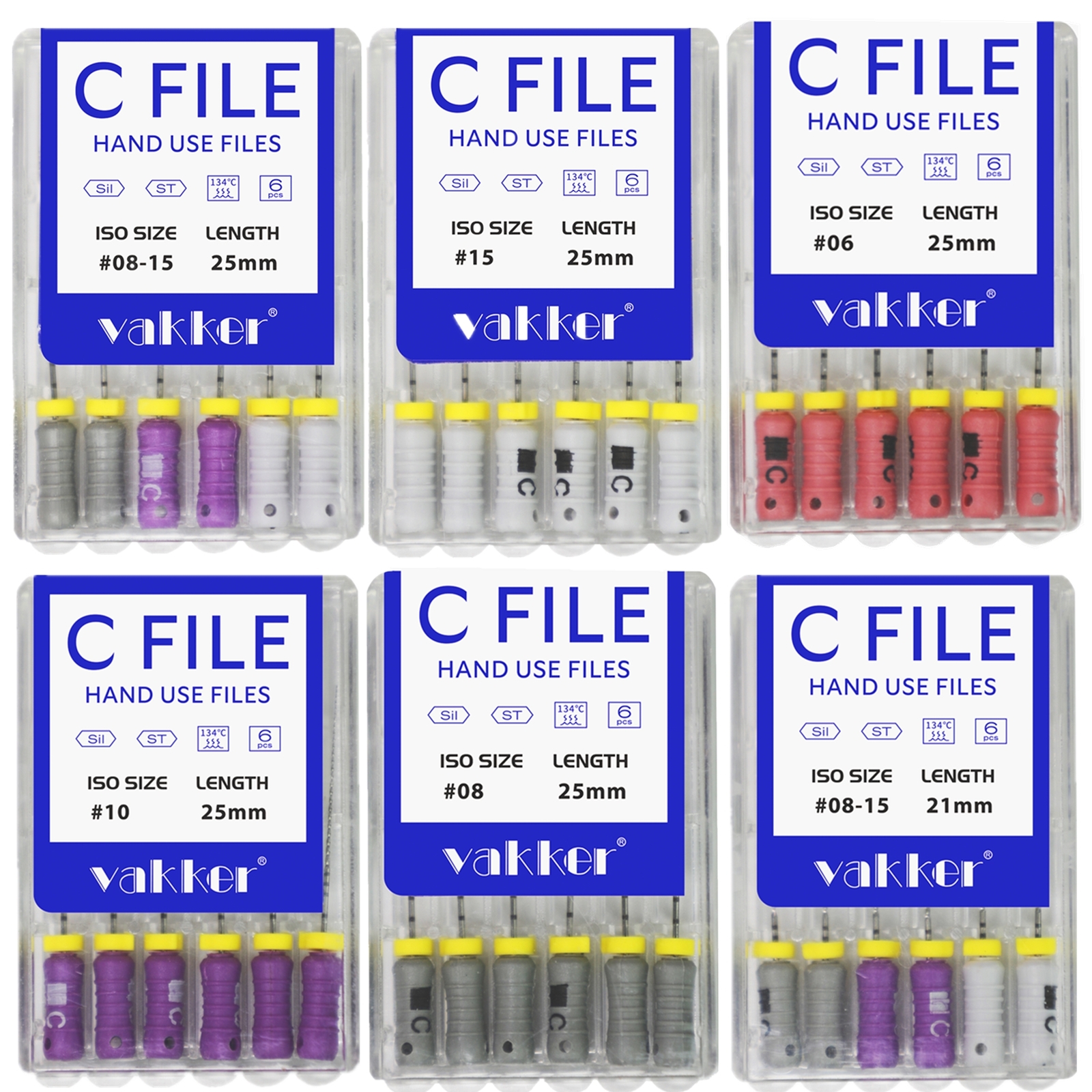 Dental Rotary Endodontic Hand Use C-Files for Root Canal 21/25mm C File