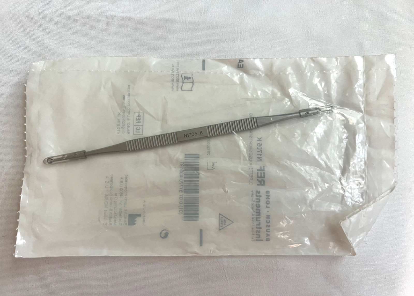 Bausch&Lomb Storz N1705K House Stapes Curette 2×2.5mm & 2.25x3mm Cups 6″ Length