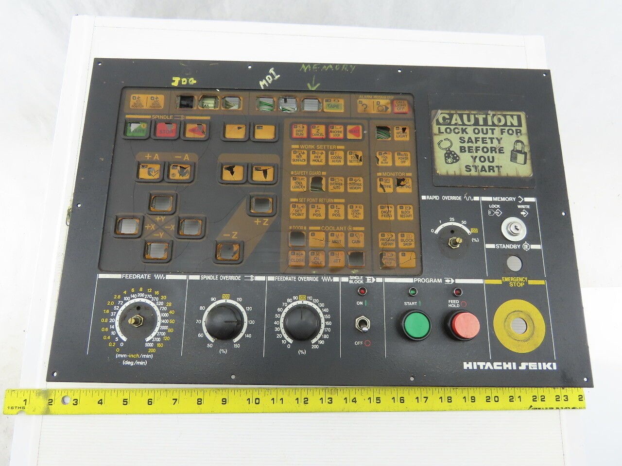 Hitachi Seiki HG 500 CNC Machine Control HMI Panel