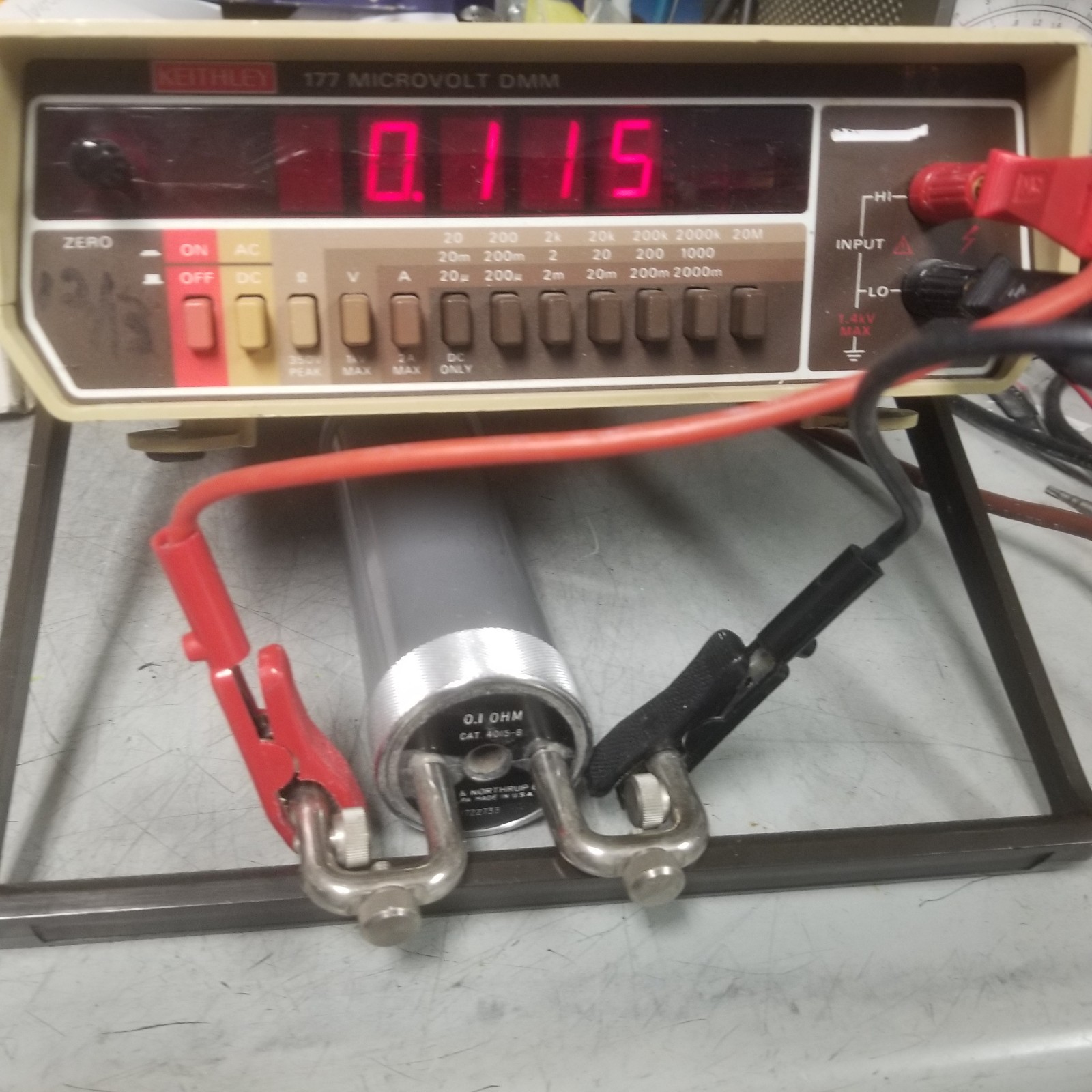High Resolution Benchtop DMM CALIBRATED! Keithley 177 1 μV Microvoltmeter milliΩ