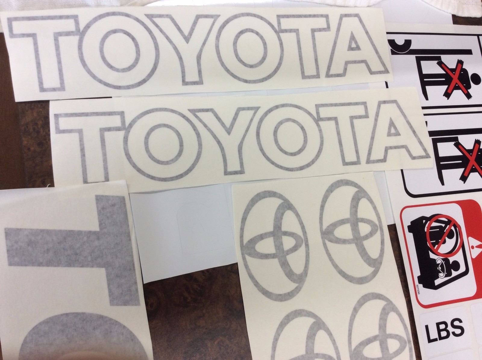 Forklift Decal Complete Toyota forklift decal kit with safety decals