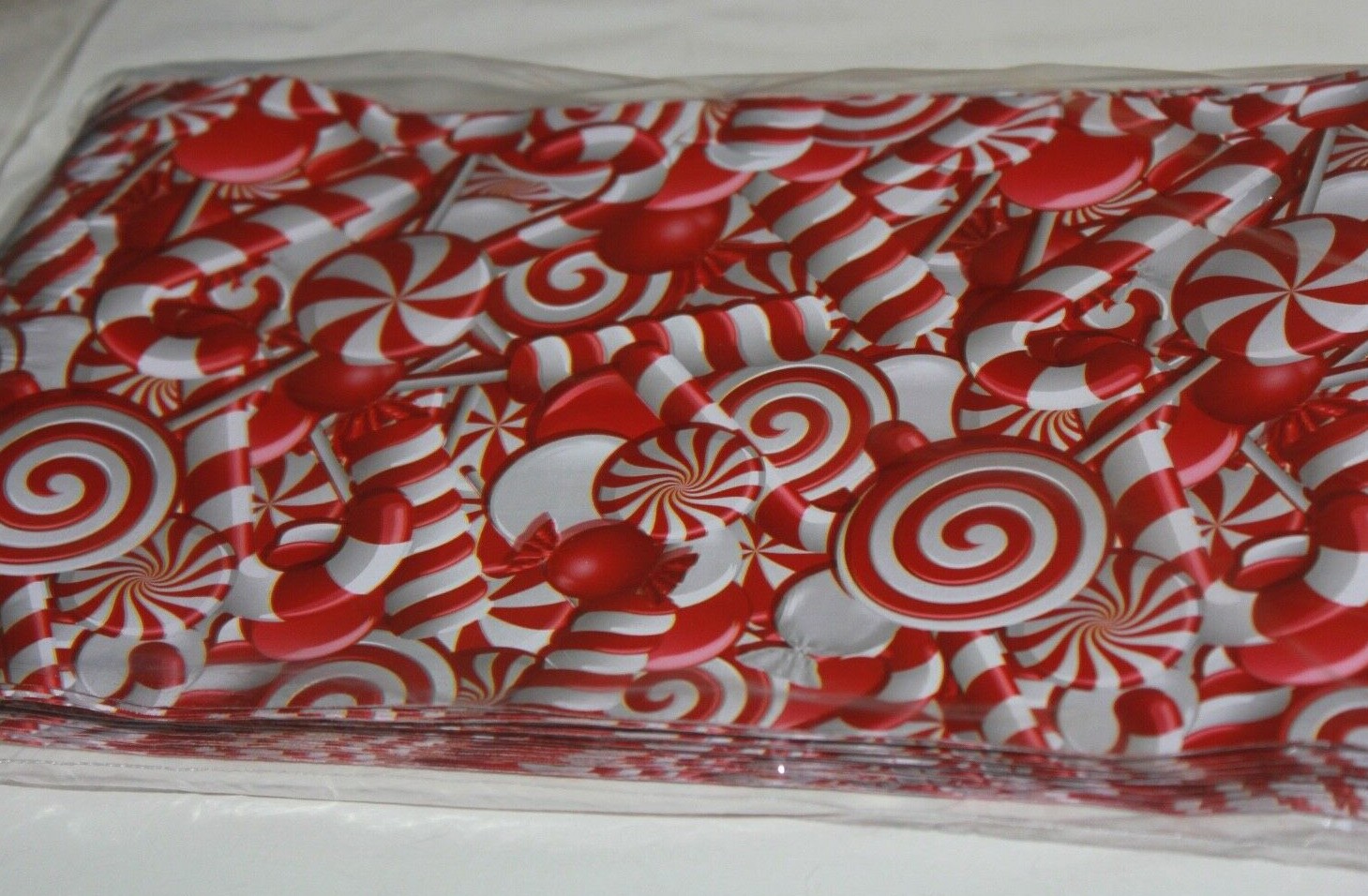 100 CANDY CANE DESIGNER 6 x 9 POLY MAILER BAGS MAILING PLASTIC ENVELOPES