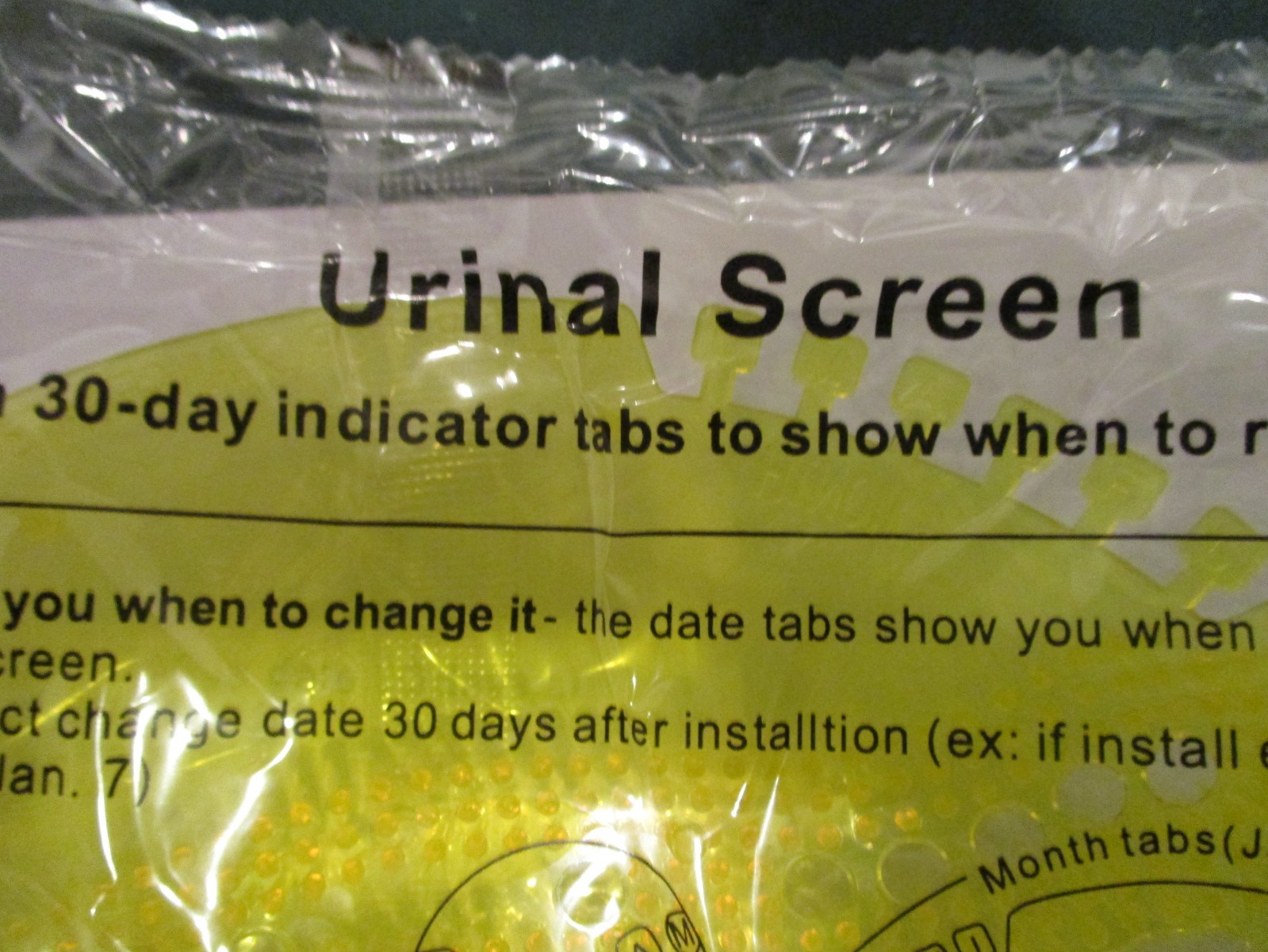 Urinal Screen Deodorizer Anti-Splash 6 pack lemon cent