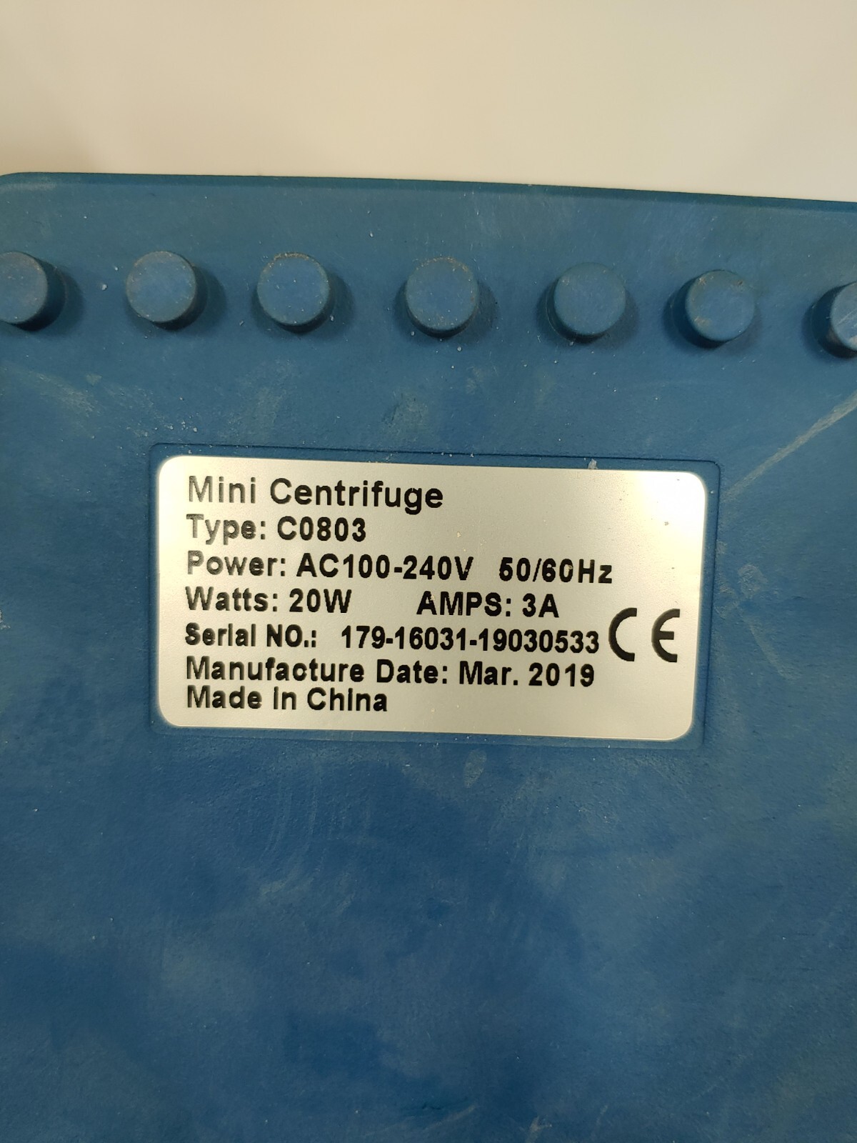 VWR Type C0803 Mini Centrifuge