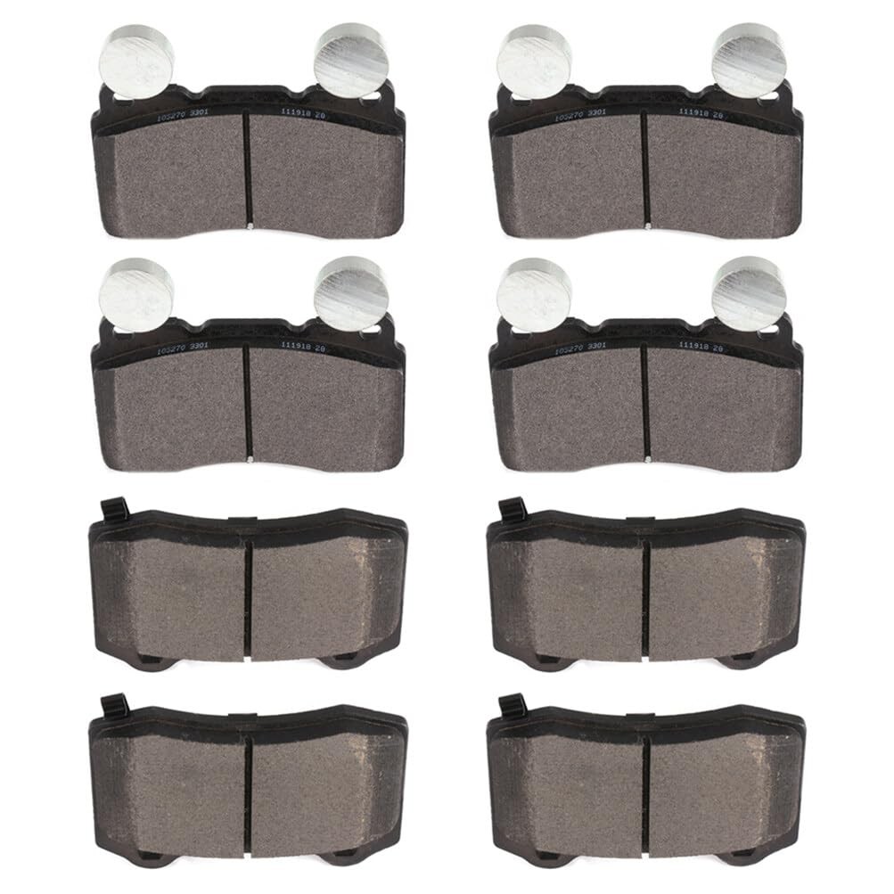 D1474 Semi-Metal Brake Pads Kit Front Rear for Chevrolet Camaro 2011-2015