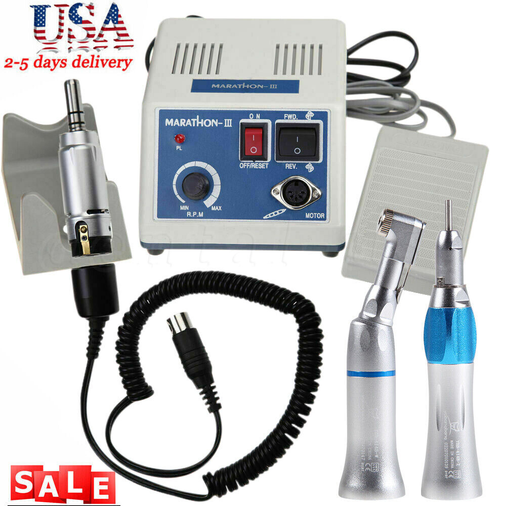 Dental electric micromotor polisher marathon/contra angle/straight handpiece