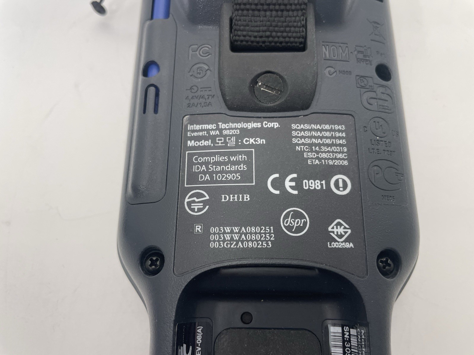 Intermec CK3 Handheld Mobile Computer Barcode Scanner WM6.1 BT CK3A10D00E110