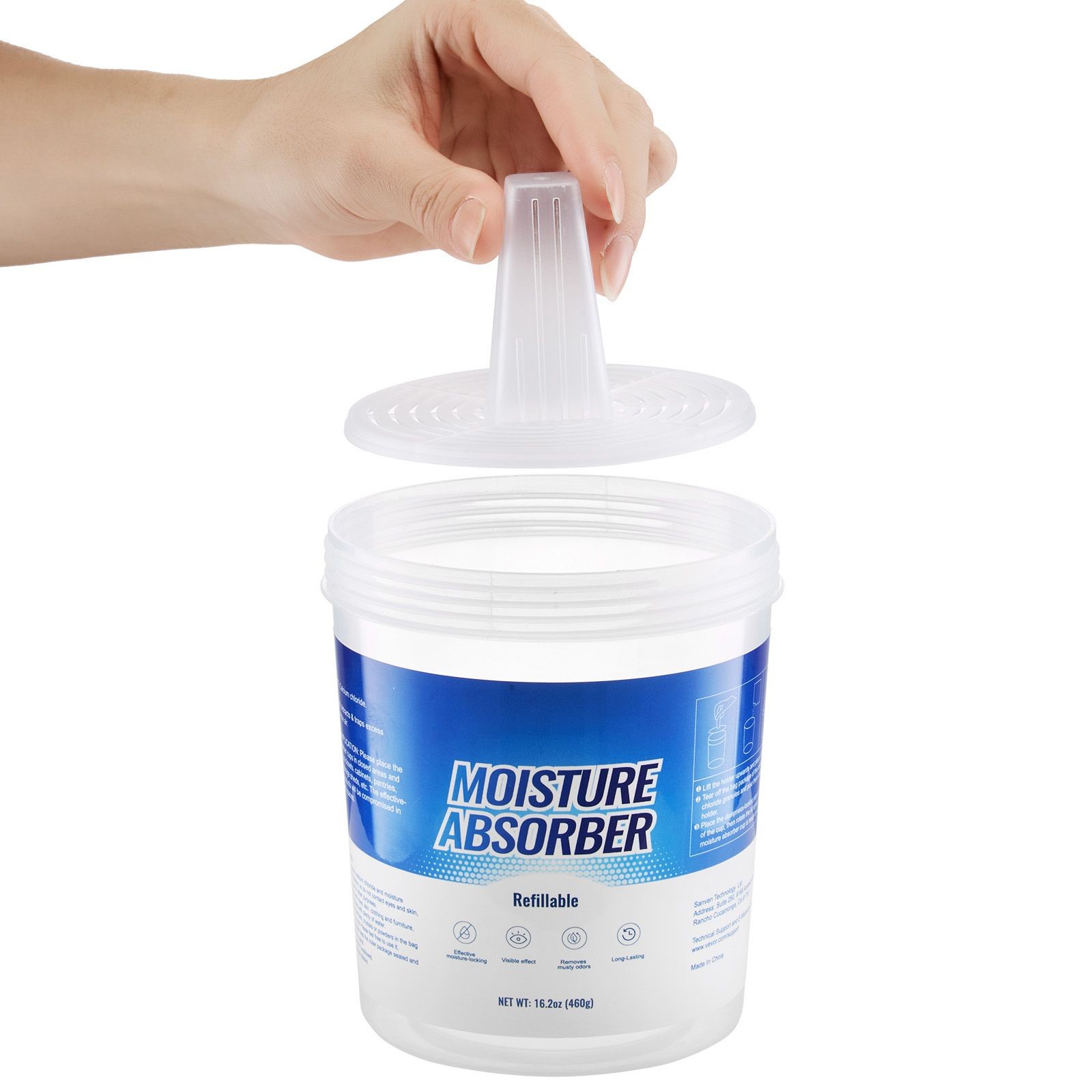 Moisture Absorber Bucket, 2 Packs 16.2 oz Hi-Capacity Moisture Absorber Bucket