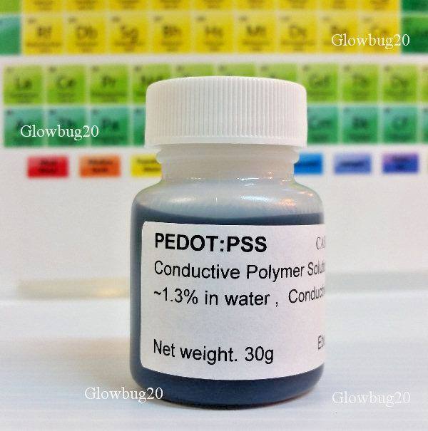 PEDOT:PSS Conductive Polymer 30g [ CAS# 155090-83-8 ] + DMSO Mixing Kit