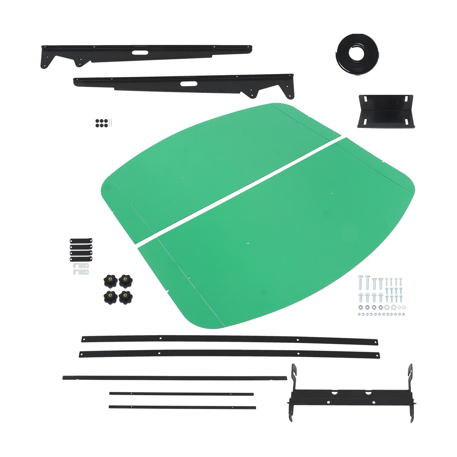 For John Deere 2″ x 2″ or 2″ x 3″ ROPS Tuff Top Tractor Canopy 52″ X 52″ Green