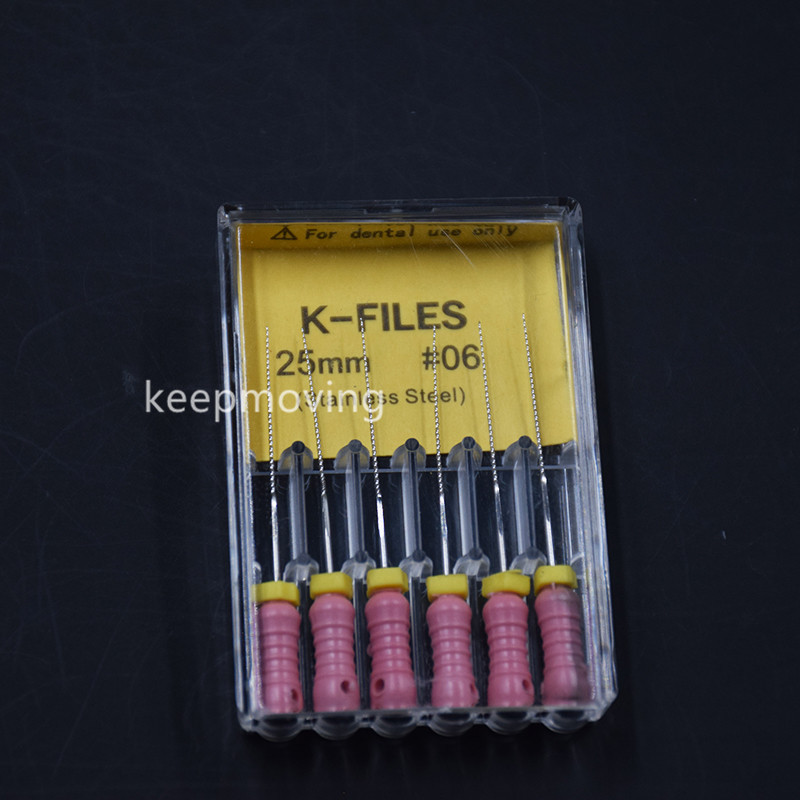 10-100Packs Dental Endo Files K-FILES Stainless Steel Hand Use 21 25 31 mm