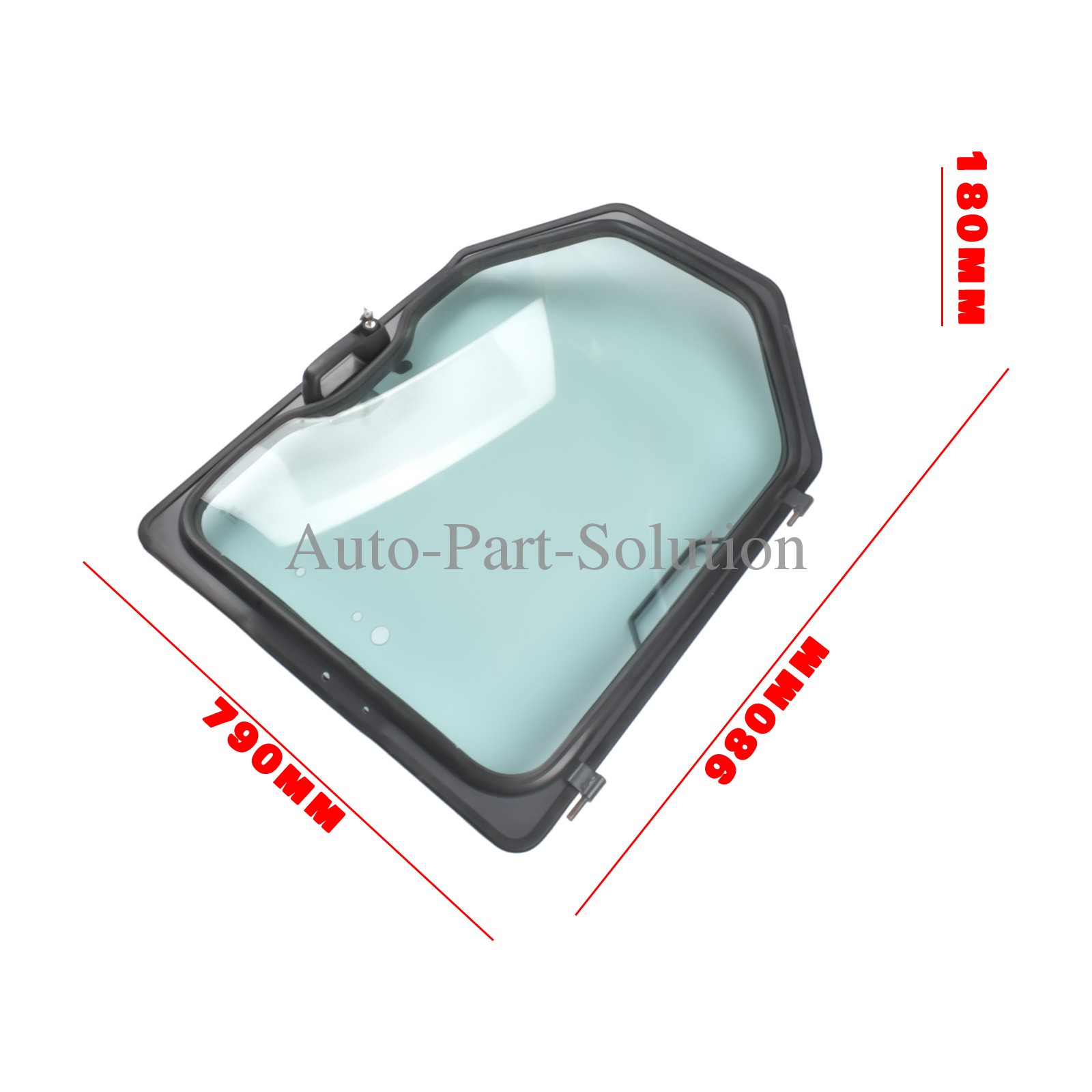7109665 Front Door Frame & Window Assembly for Bobcat Skid Steer Rubber Glass