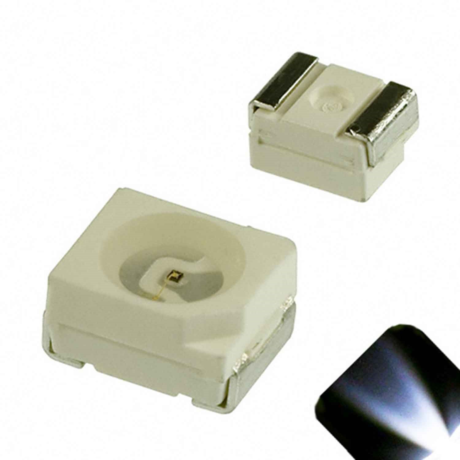 50 x LED PLCC2 1210 3528 Cool Clear White SMD LEDs Super Ultra Bright PLCC-2