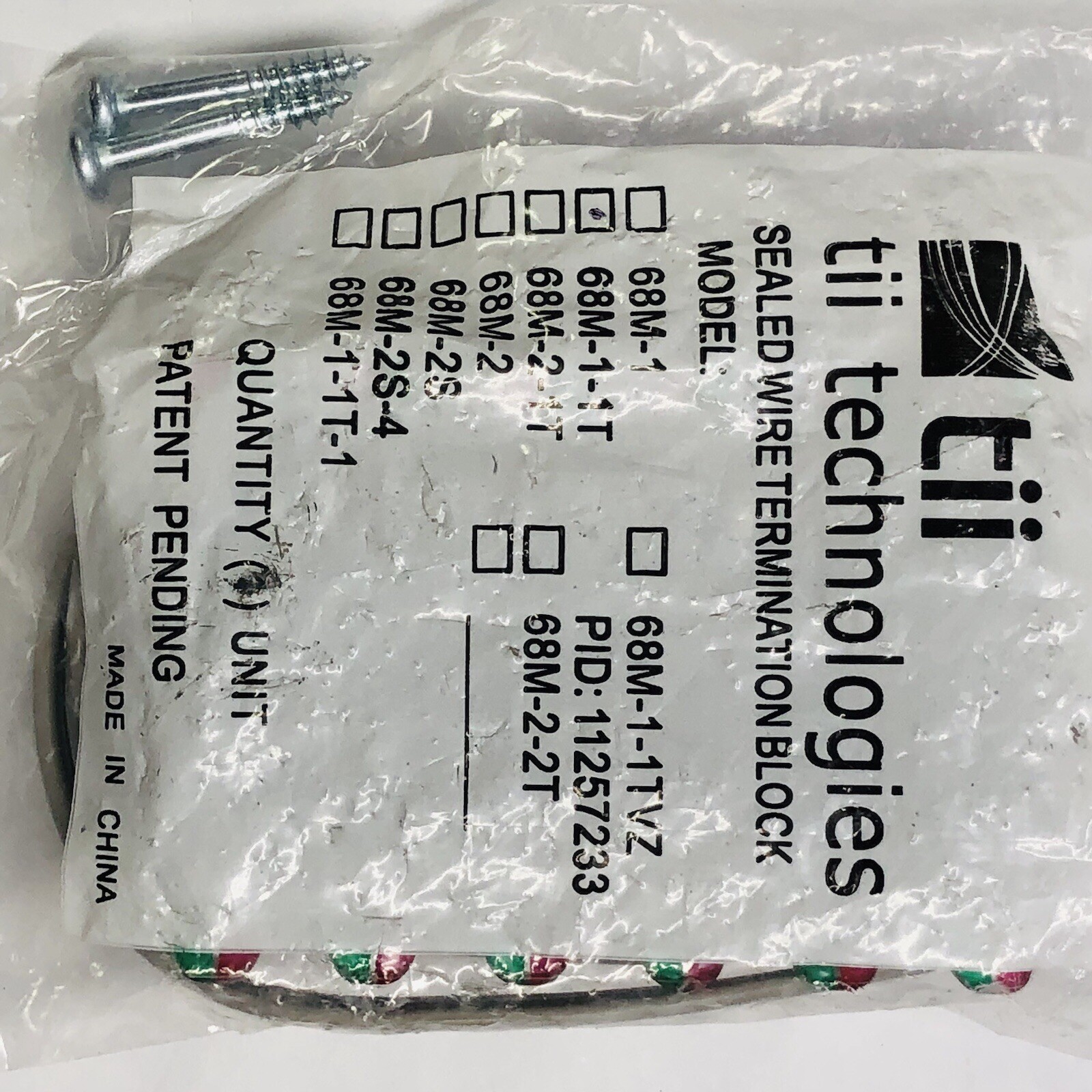 (LOT OF 4) TII TECHNOLOGIES SEALED WIRE TERMINATION BLOACK 68M-1-1T