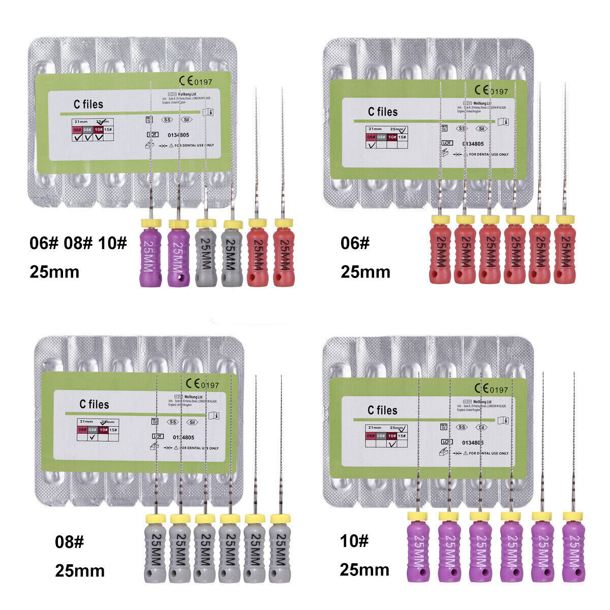 Dental Root Canal Files Hand Use Endodontic C File 25mm / K File 21mm 31mm